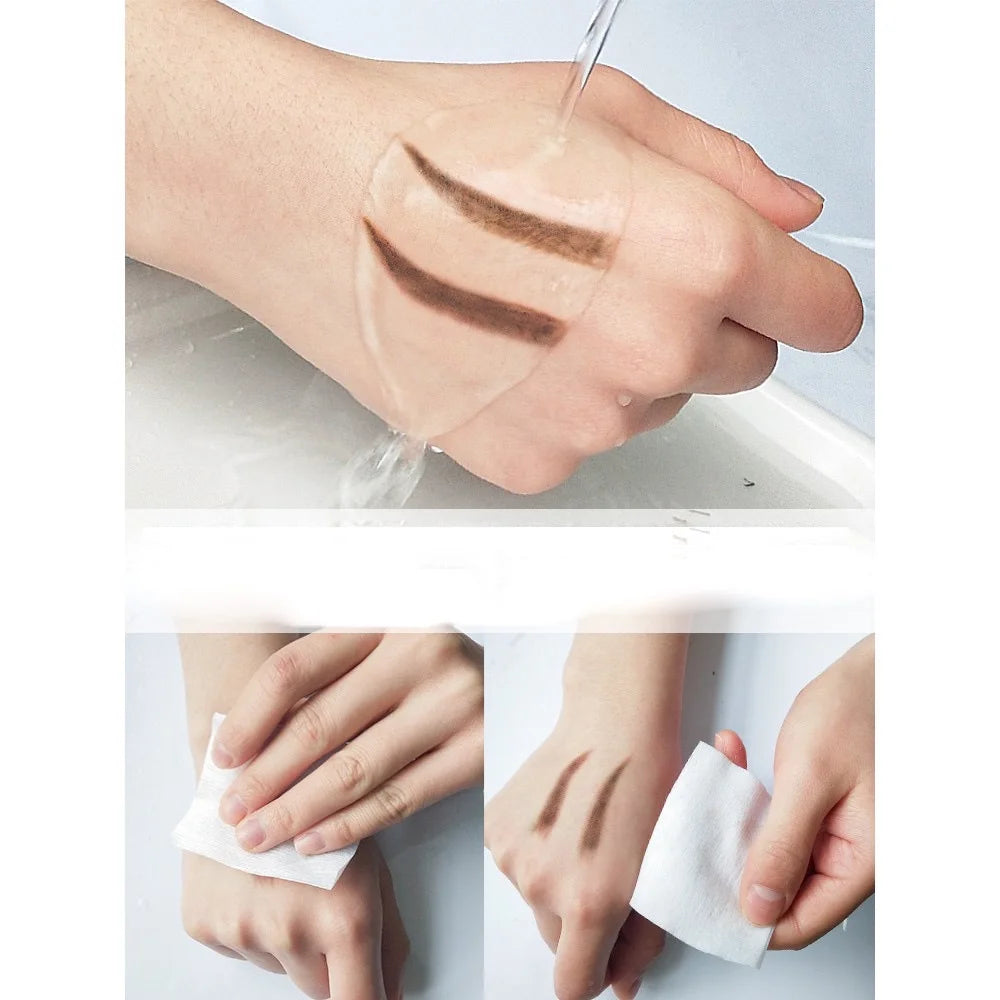 Thin-Head Double-Ended Eyebrow Pencil – Waterproof, Long-Lasting, Auto-Rotate, Brush Tip, Contour, Natural, Certified, Unisex